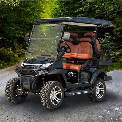 Giá tốt. Địa điểm chơi ngoài trời Xe golf điện Trung Quốc 4 hành khách Chạy xe săn với thân thể tùy chỉnh và thiết kế nâng trực tuyến