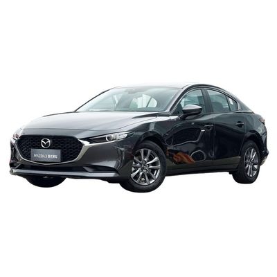 Giá tốt. Changan Mazda 3 Xe nhỏ gọn 5 chỗ xe chuyển động bằng tay Xe nhiên liệu Đèn LED màu đen Vải điện đa chức năng trực tuyến