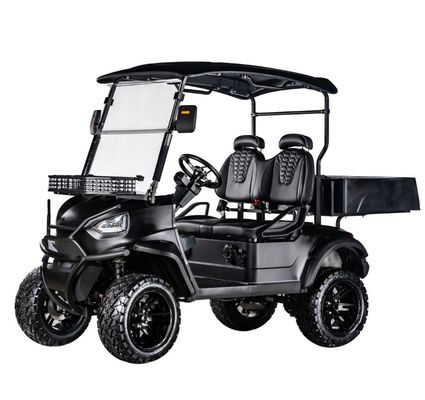Giá tốt. 400-500kg Trọng lượng 4 chỗ ngồi 48V5KW AC Motor Electric Golf Cart với hộp hàng và hệ thống phanh trống phía trước trực tuyến