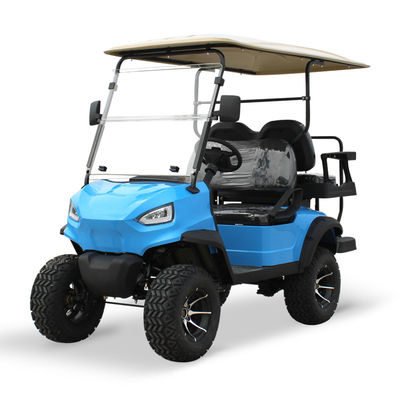 Giá tốt. 15.5mph Speed Electric Hunting Buggy Lifted 4 chỗ ngồi Golf Cart với nhôm hợp kim Hub và tất cả các địa hình khả năng trực tuyến