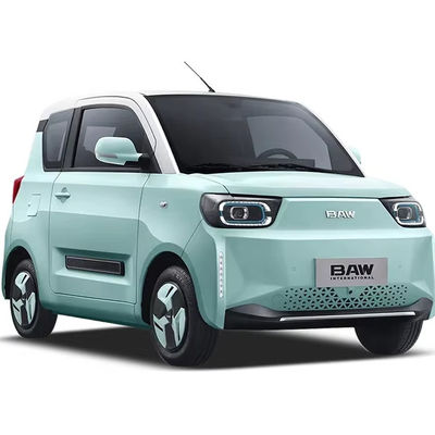 Giá tốt. 120km Điện tinh khiết Beiqi Baw Yuanbao Pony 4 chỗ ngồi Mini Ev cho người lớn Xe năng lượng thông minh RHD Xe điện Đường bánh xe 2050 trực tuyến