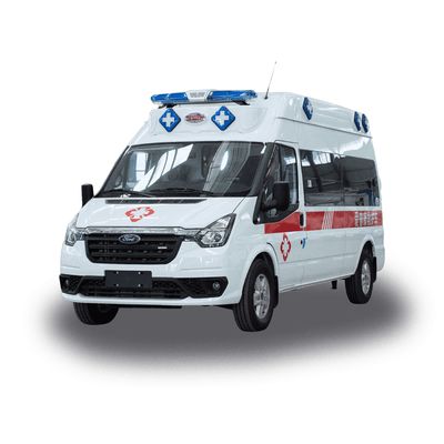 Giá tốt. Ford y tế trực tiếp cung cấp xe cứu thương loại 2 4x4 Van xe cứu hộ cho bệnh nhân vận chuyển nhiên liệu diesel đường ray phía sau 1704mm trực tuyến