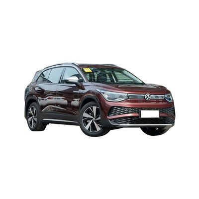 Giá tốt. Chiếc xe điện nhỏ Vw ID6 2023 EV RHD Chiếc xe SUV điện 7 chỗ ngồi và pin lithium Ternary ở bên ngoài màu trắng trực tuyến